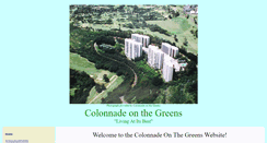 Desktop Screenshot of colonnadeonthegreens.org