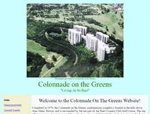 Tablet Screenshot of colonnadeonthegreens.org